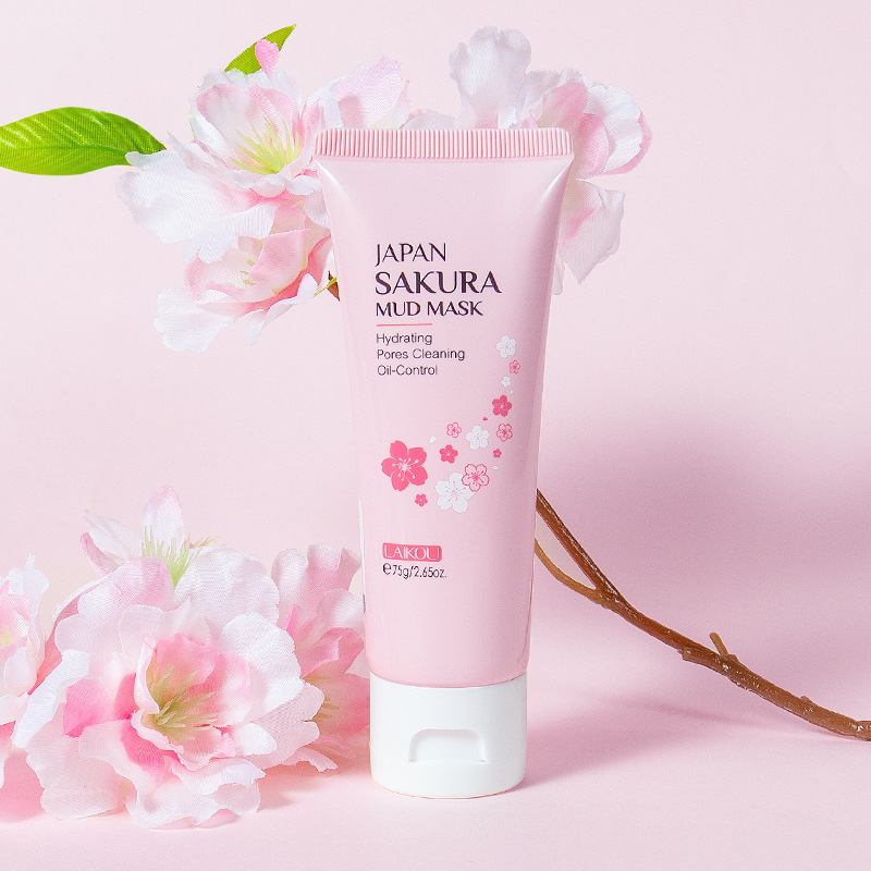 LAIKOU Sakura Mud Mask 75g Hydrating, Moisturizing and pore-cleaning mud mask skin care products cross-border supply Application Scenario