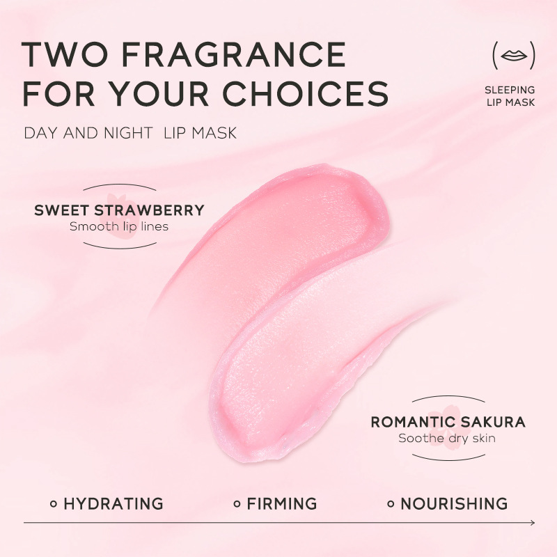 Cross-border QUIYUM Strawberry Sleep Lip Mask 15g Hydrating and moisturizing Lipstick Softening Keratin Moisturizing Factory wholesale Specification drawing