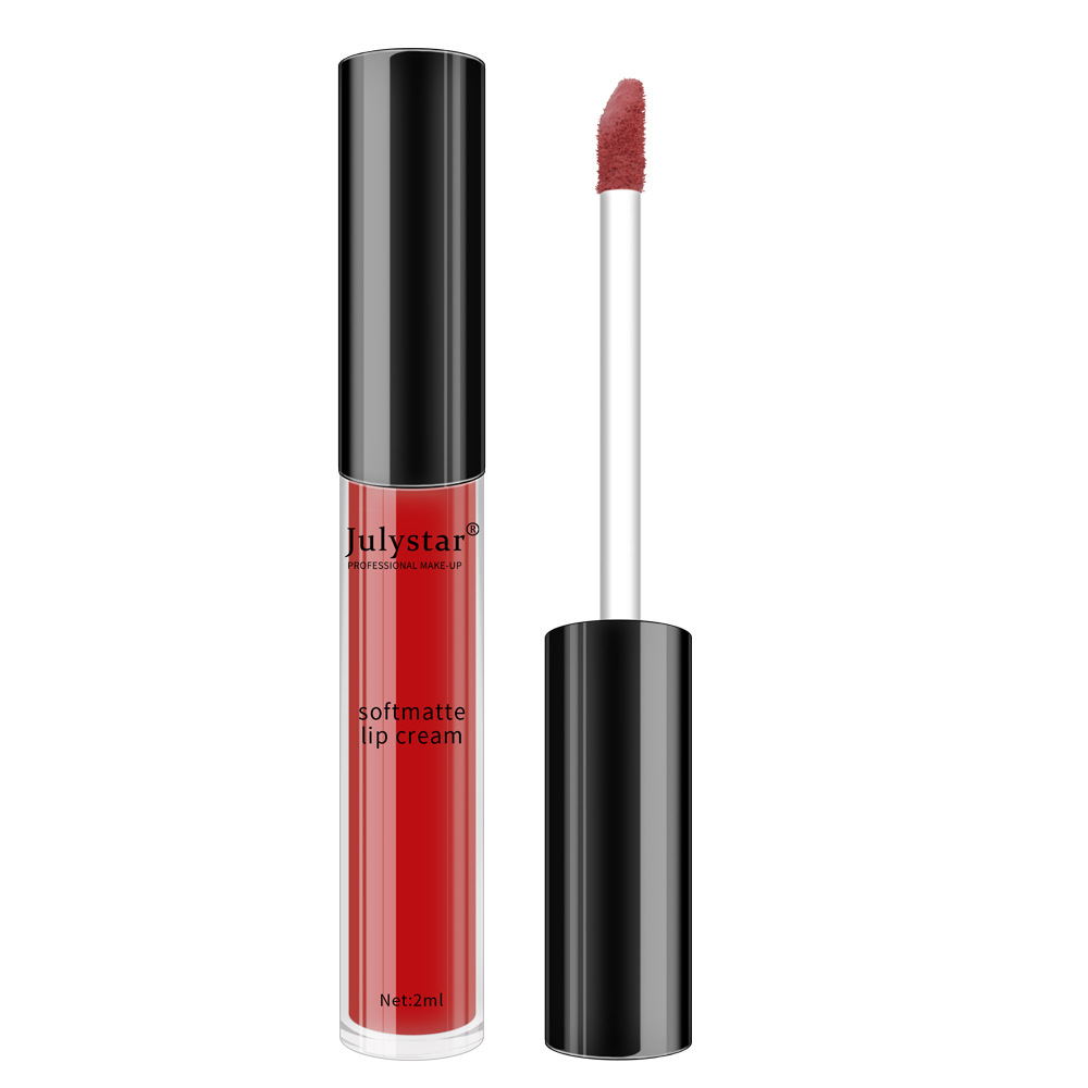 European and American cross-border water mist matte liquid lipstick for women's Christmas makeup, moisturizing and long-lasting, non-stick cup lip gloss and lip gloss wholesale Item Picture