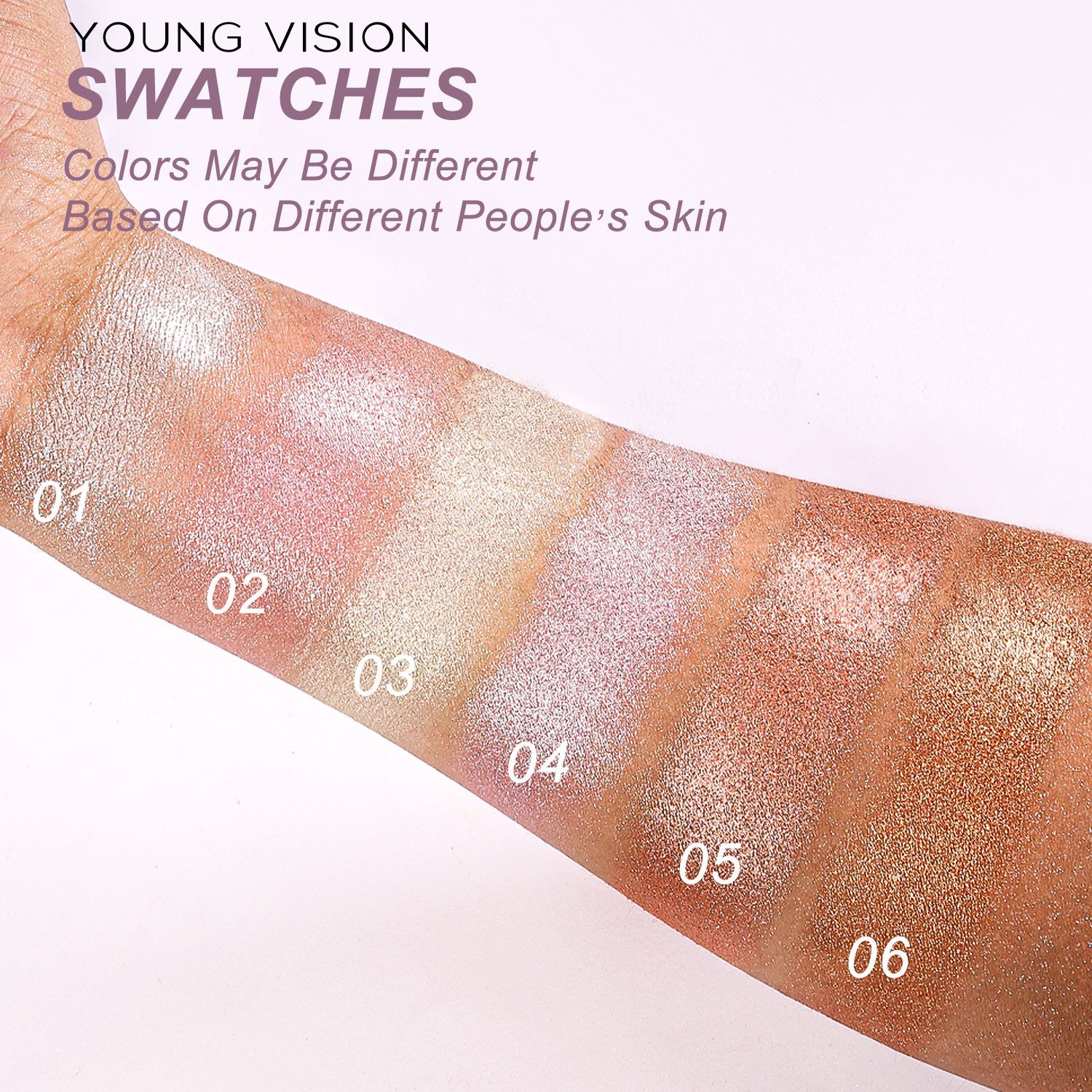YOUNG VISION baking powder, polarizing and highlighter powder, setting and contouring powder compacts, contour and three-dimensional nose shadows Application Scenario