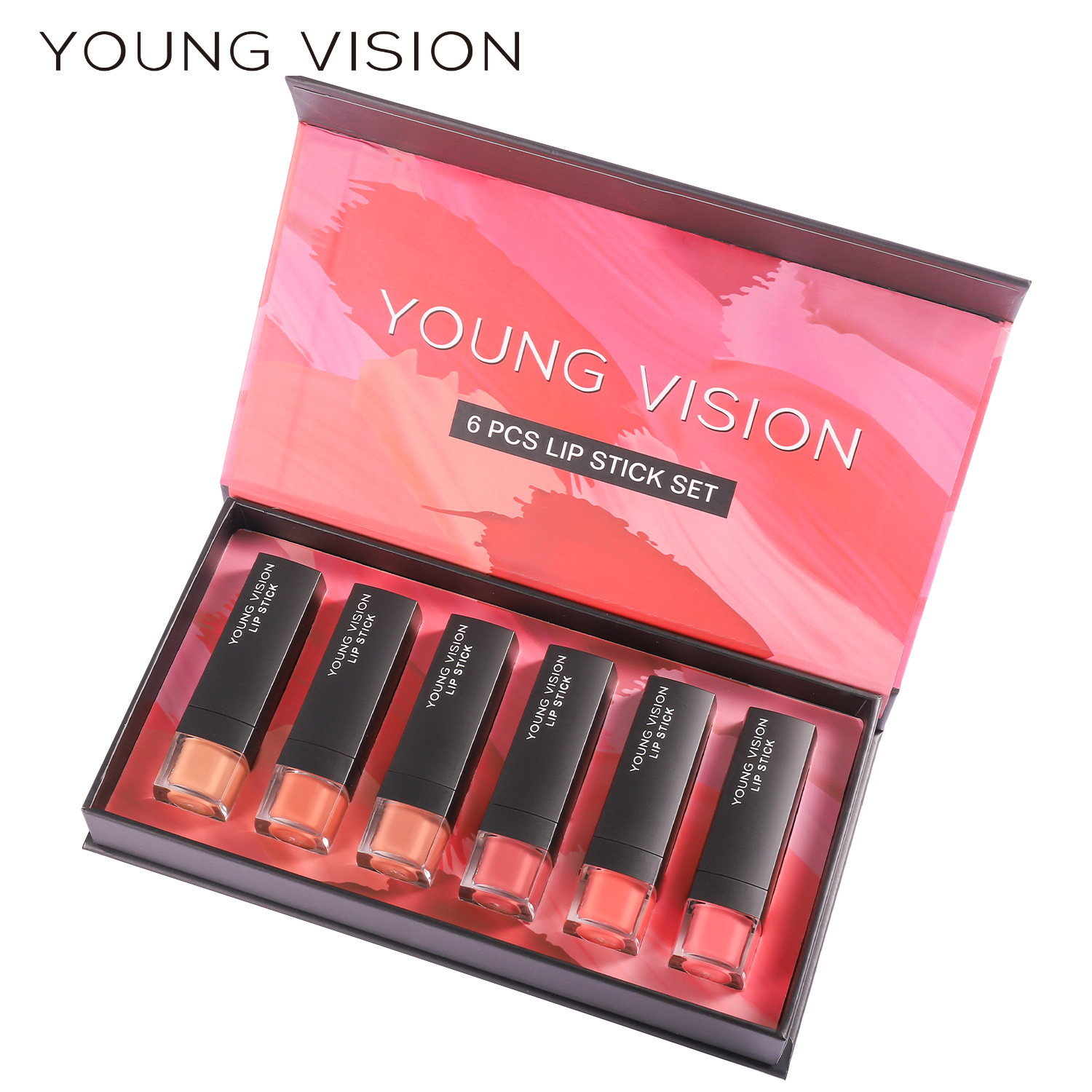 YOUNG VISION Matte 6-Lipstick Gift Box Set Velvet Lip Balm Lipstick Item Picture