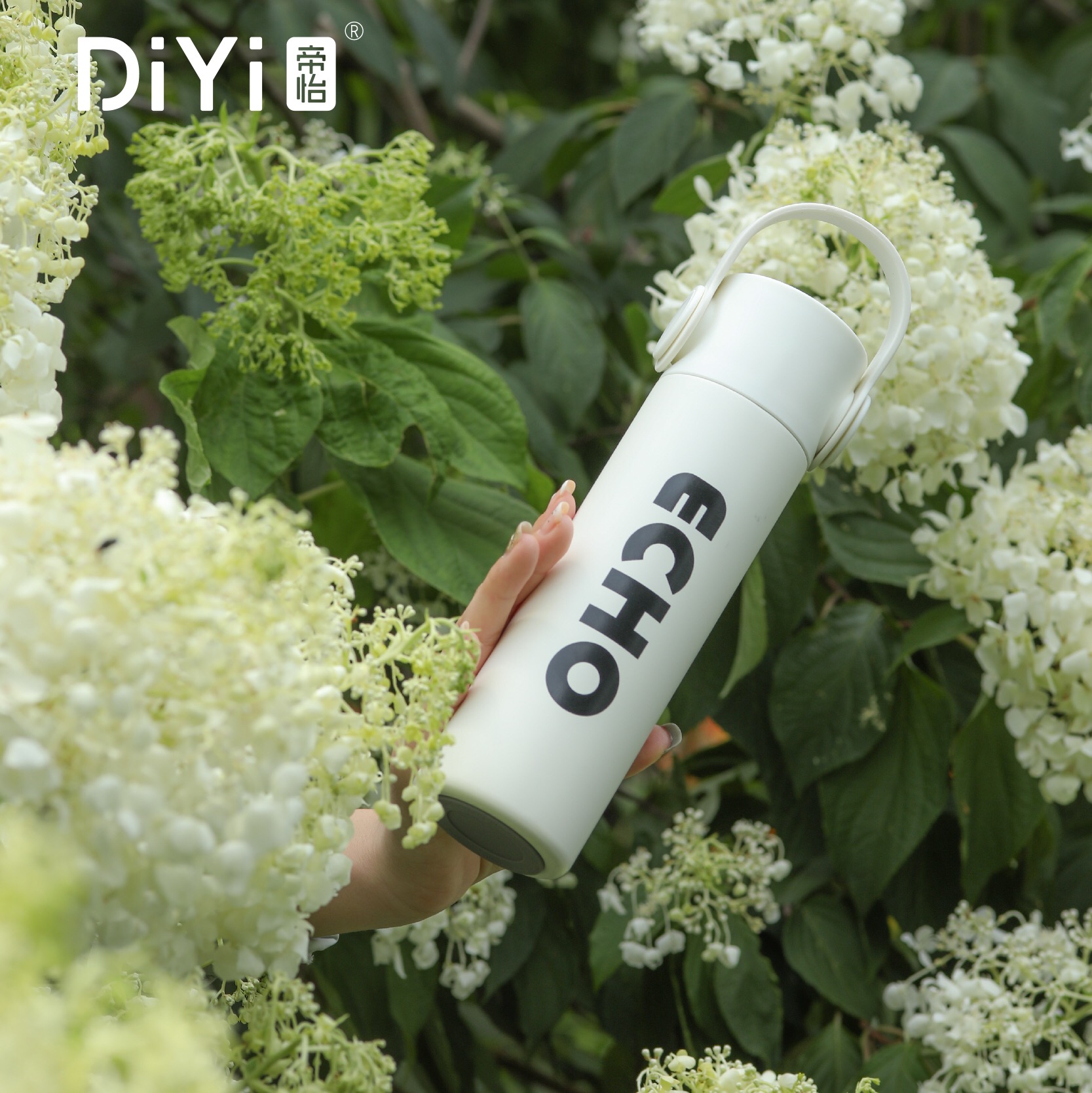 DY-BW1042帝怡回响经典提手杯，500ml，内外304不锈钢，喷塑漆面，耳机提手造型。享受运动，享受呼吸详情1