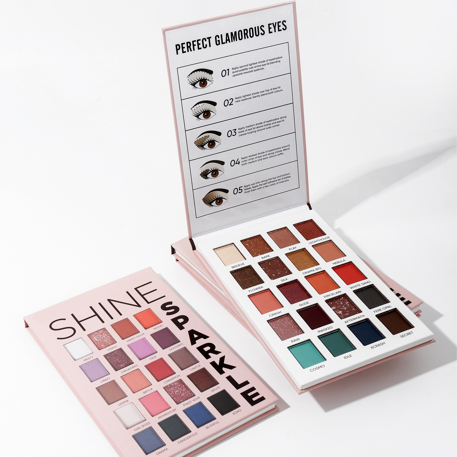 MISSYOUNG Cross-border 20-color eyeshadow palette, paper eyeshadow, pearlescent eye makeup, matte eyeshadow, Amazon full figure