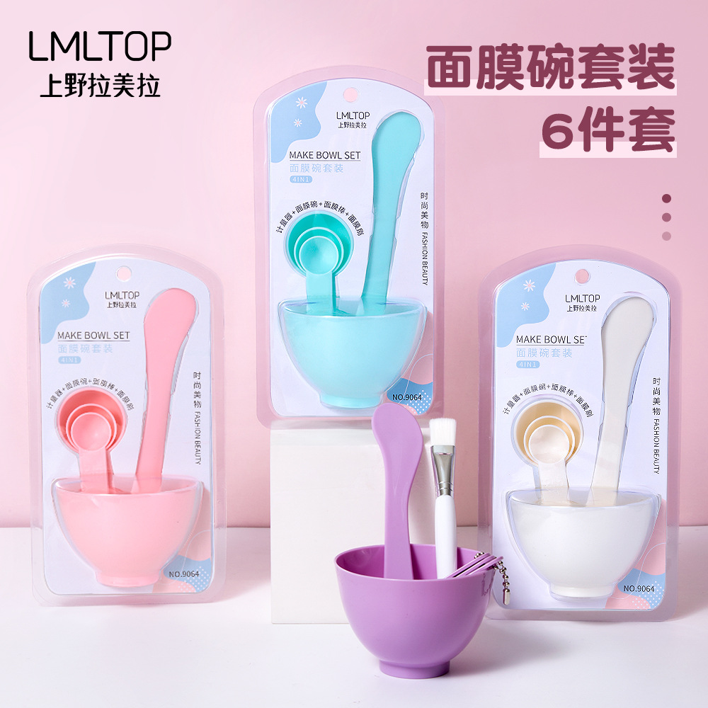 LMLTOP DIY Mask Bowl Tool Set, mask mixing spoon, mask bowl stick, Your best choice for homemade mask tools Specification drawing