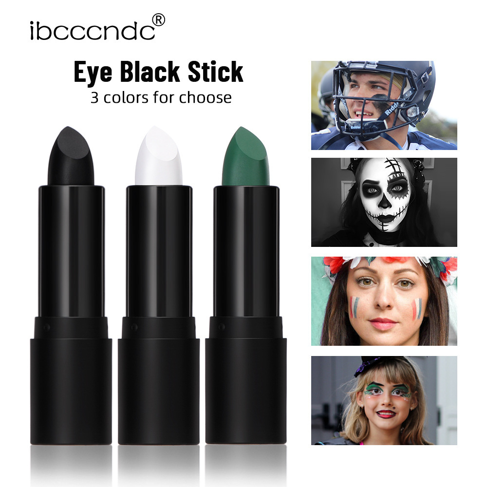 ibcccndc Black Painting Cream Black Lipstick Lip Balm Eye Black Stick Halloween Facial Color full figure