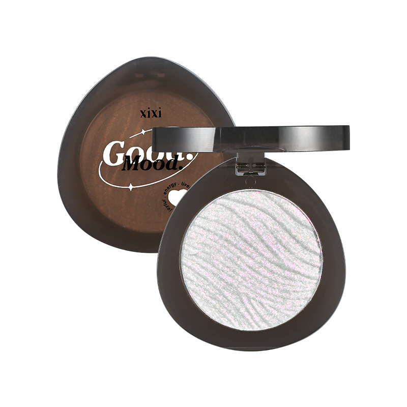 xixi Moon Pool Dark High-gloss Powder Plate, mashed potato texture, pearlescent small diamond fine sparkle, brightening the sleeping eye, single color Eyeshadow Item Picture