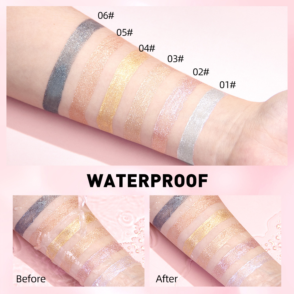 QIBEST Liquid lipstick, diamond eyeshadow dual-purpose makeup, long-lasting, easy to apply, pearlescent luster, non-stick to cup lip gloss Application Scenario