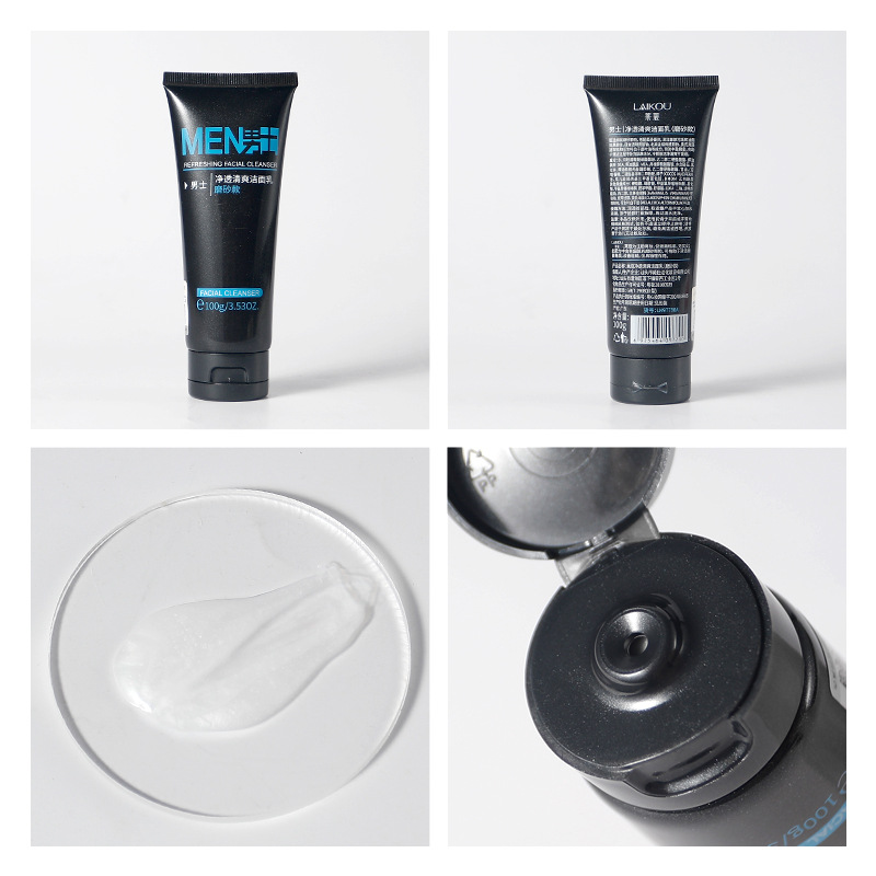 Laicome Men's Facial Cleanser (Scrub Type) 100g, Pore-cleaning for men, one-piece consignment from the manufacturer Application Scenario