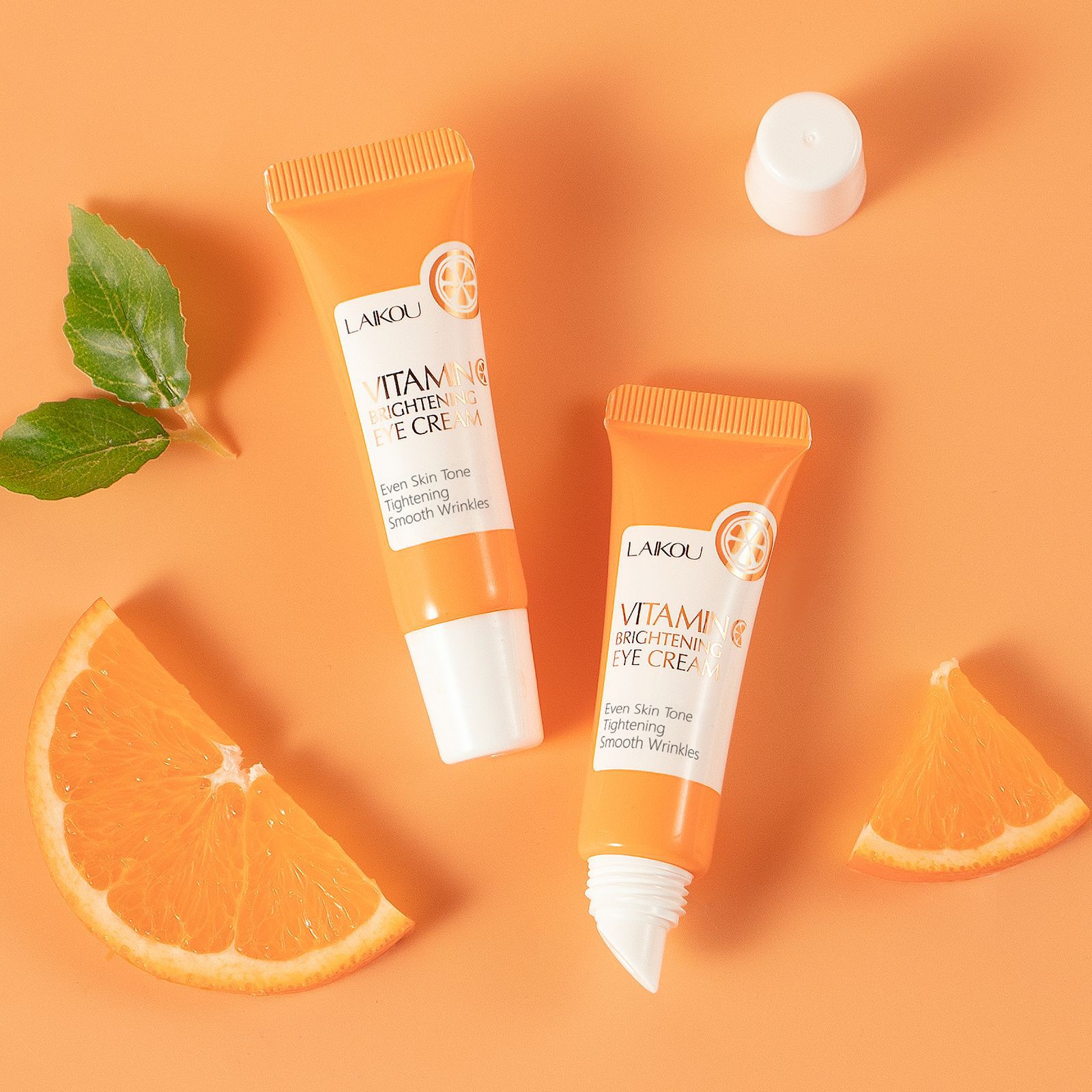 Cross-border laikou Vitamin c Eye Cream 15g hydrates, moisturizes and cares for the skin around the eyes to brighten the complexion. Factory wholesale details Picture