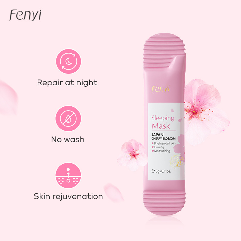 Cross-border FENYI Japanese Cherry Blossom Sleeping Mask 3g skin care products, Shopee AliExpress manufacturer wholesale supply details Picture