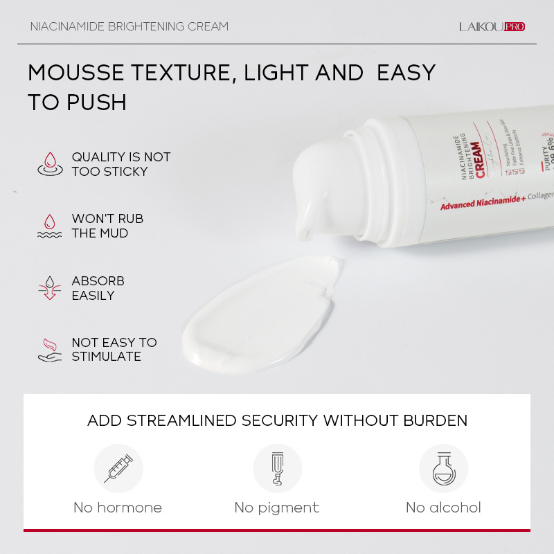 LAIKOU PRO Niacinamide Cream 30g Cross-border skin care and cosmetics manufacturer Moisturizing and hydrating Specification drawing