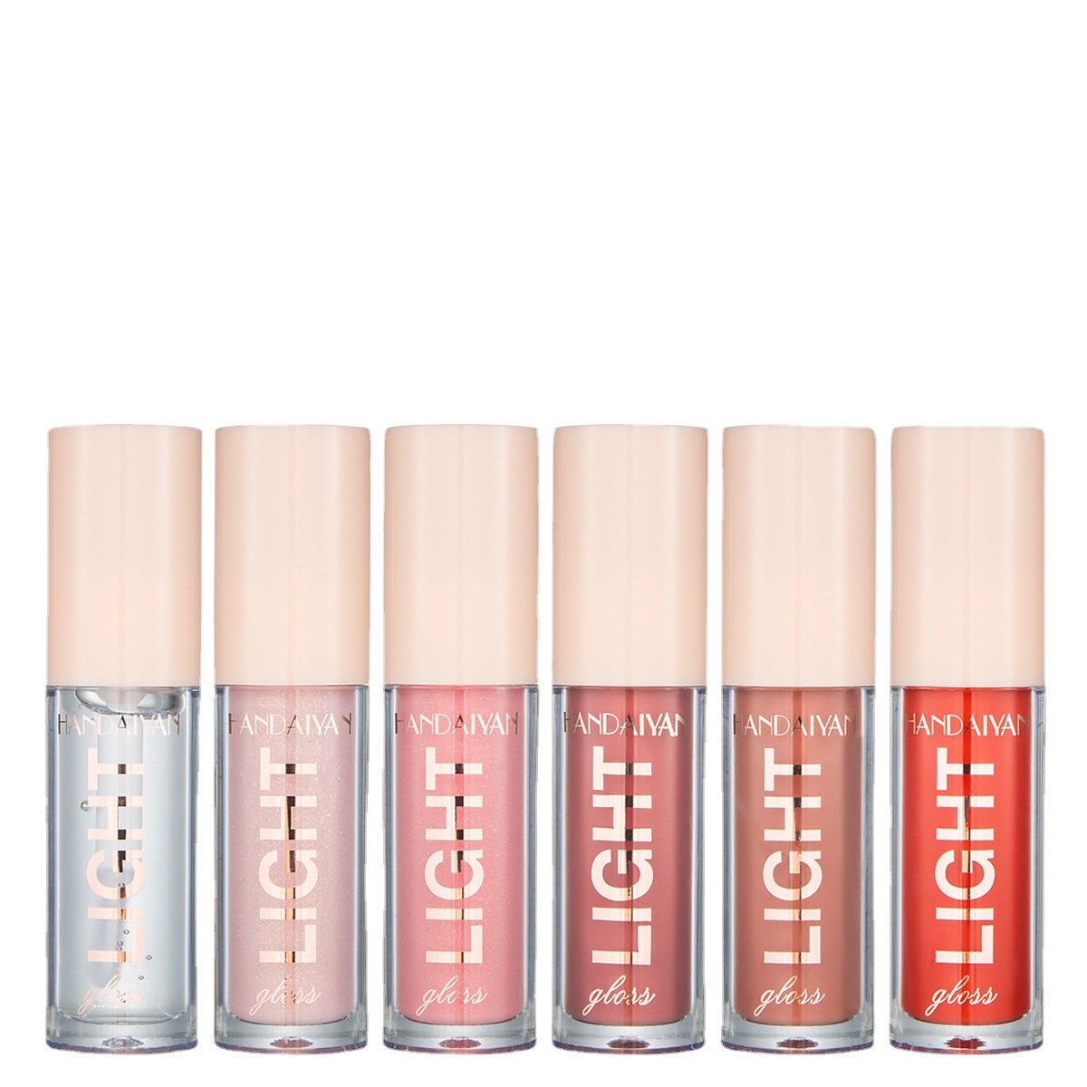 HANDAIYAN Cross-border Lip Gloss, mirror water light liquid lacquer light Glass, 12-color moisturizing pearlescent lip gloss Item Picture