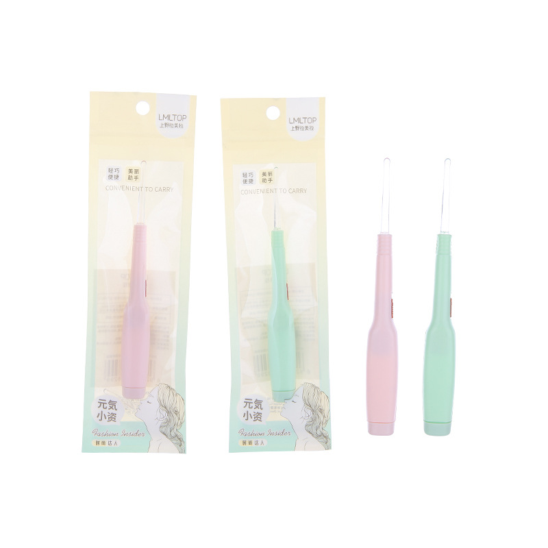 LMLTOP Luminous Ear Pick Set, Visible ear pick spoon, ear clipper with light, Ear Picking Tool TOP-117 Item Picture