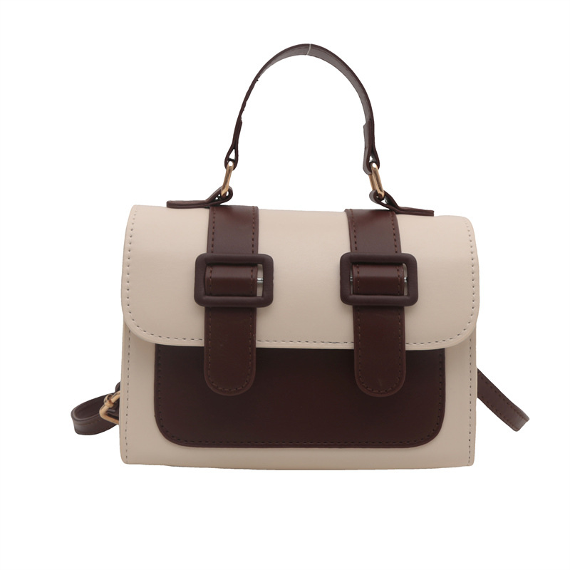A new 2024 trendy and retro single-shoulder crossbody small square bag for girls, a niche British-style handbag Item Picture