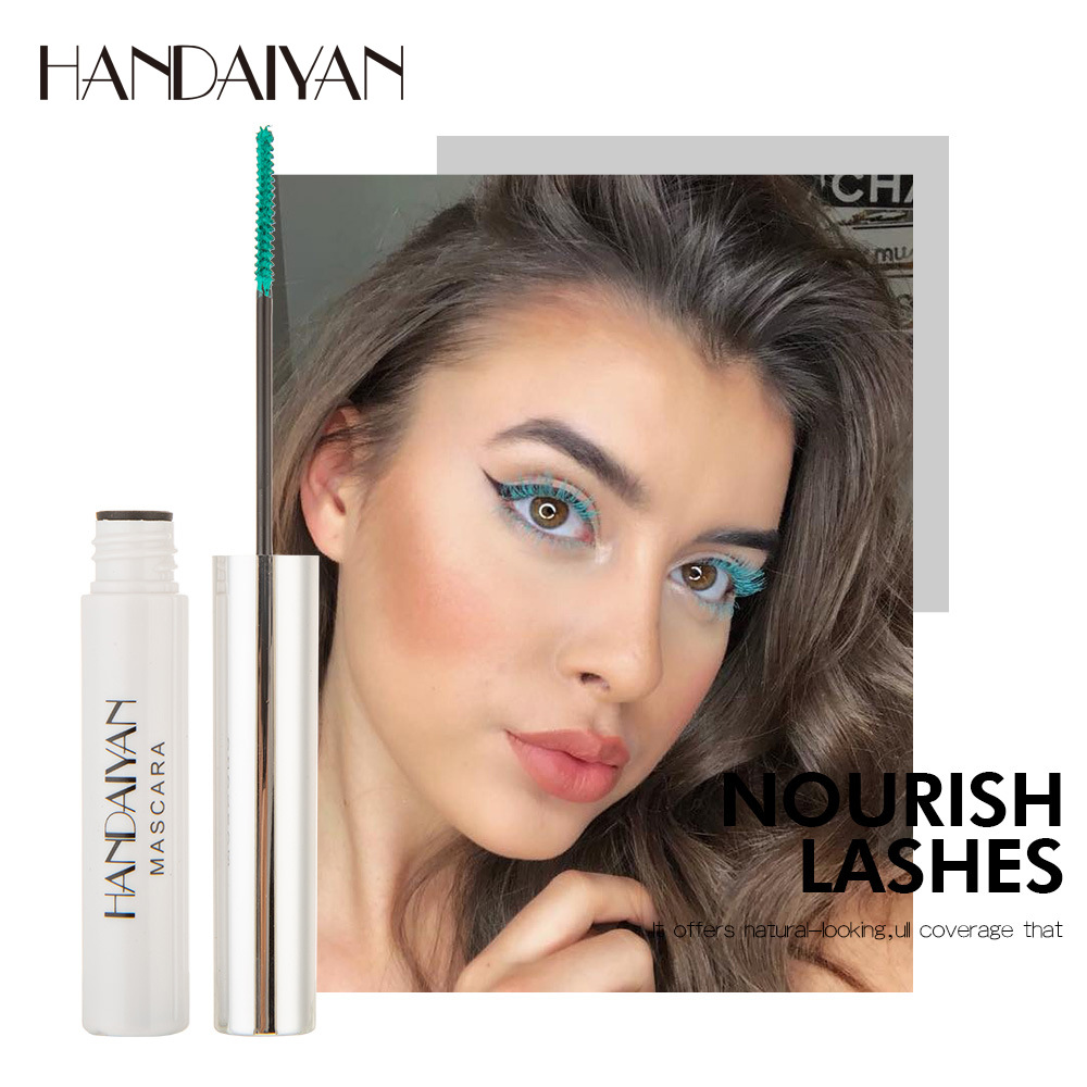 HANDAIYAN Cross-border colored mascara is a long-lasting, waterproof, non-smudge, long, thick and curling mascara Specification drawing