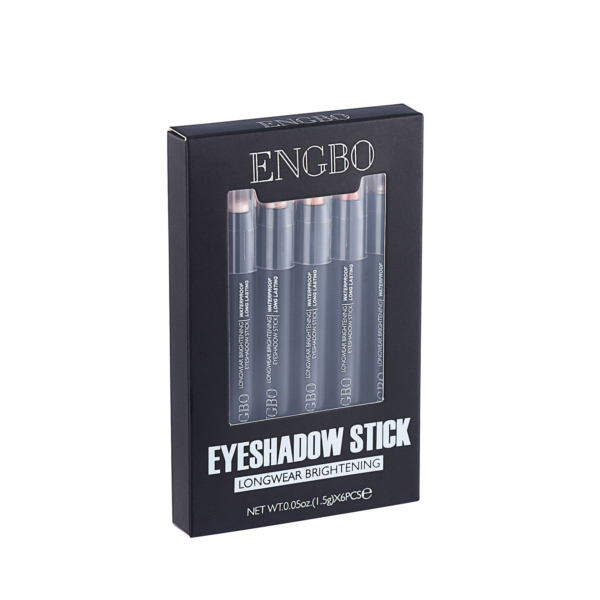ENGBO Foreign Trade Double-tipped eyeshadow Pen Amazon Best-selling Eyeshadow Pen Set Long-lasting pearlescent Cross-border Eyeshadow Item Picture