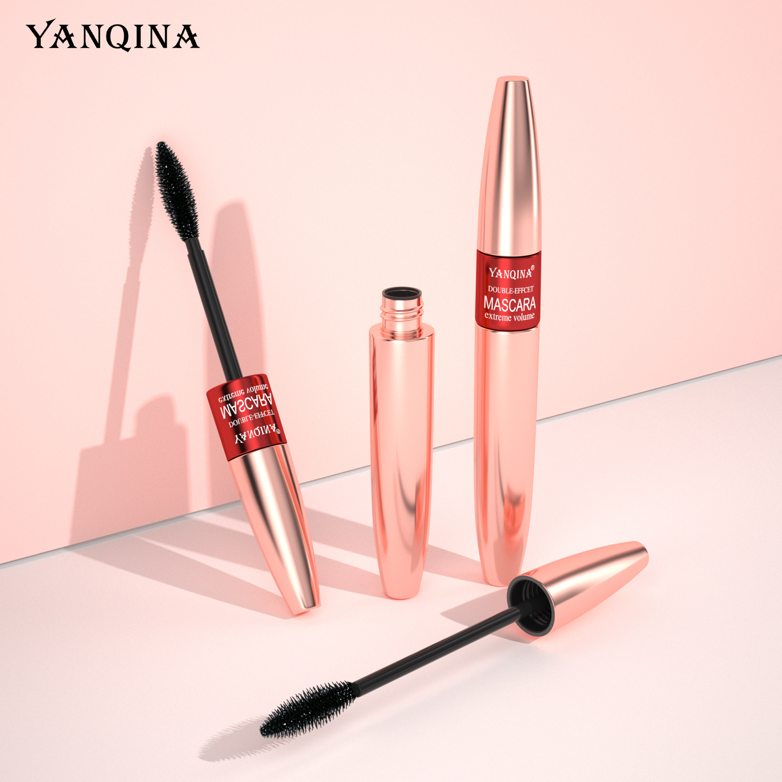 YANQINA's Long and Thick Dual-effect Mascara is waterproof and non-smudge, naturally curling double-head mascara Application Scenario