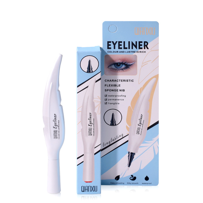 QIANXIU Cross-border bestseller white eyeliner pen, non-smudging, extremely fine, quick-drying colored eyeliner liquid wholesale Item Picture