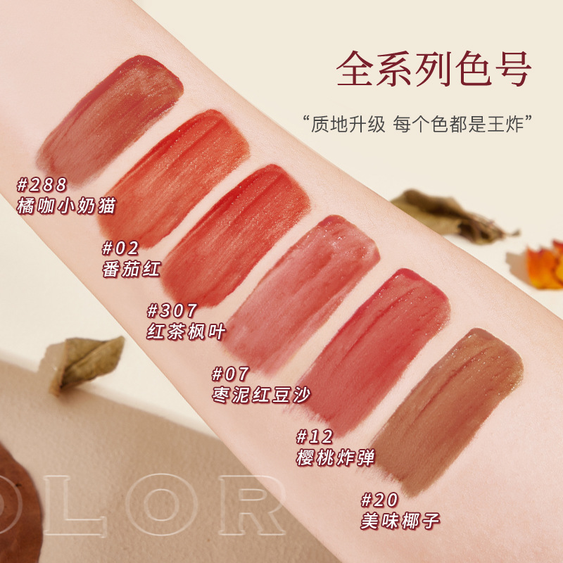 NOVO Light Feather Soft Mist Lip Gloss Mirror Finish Matte Lip Paste Non-stick cup Waterproof, whitening and rosy lips affordable Application Scenario
