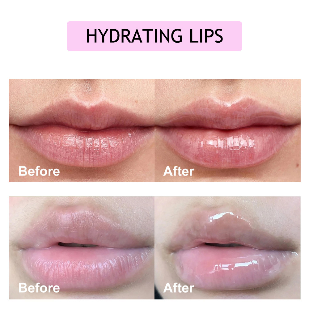 Cross-border best-selling hydrating and nourishing strawberry lip balm, moisturizing lip balm, fruit-flavored lip gloss cosmetics and makeup wholesale in Europe and America Specification drawing