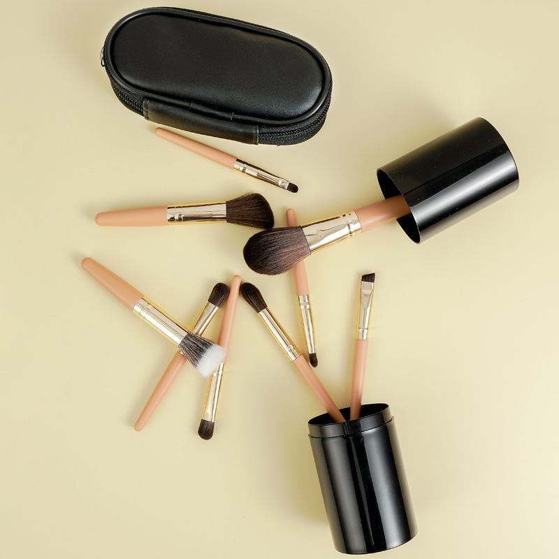 Cangzhou Mini 9-piece makeup brush set for beginners, portable travel brush, loose powder and contouring Specification drawing