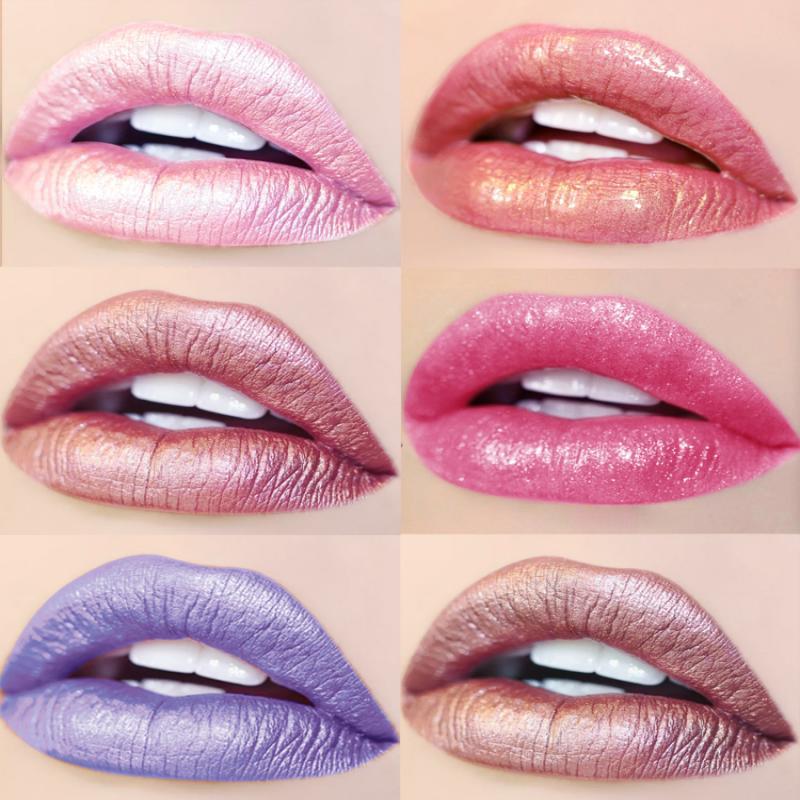 Cross-border Diamond Pearl Lip Gloss handaiyan liquid Lipstick, long-lasting non-stick Cup Iridescent Mermaid Beauty Lip gloss Specification drawing
