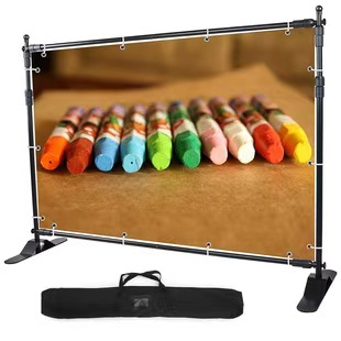 厂家供应85x200宽底座铝合金水滴型易拉宝详情6