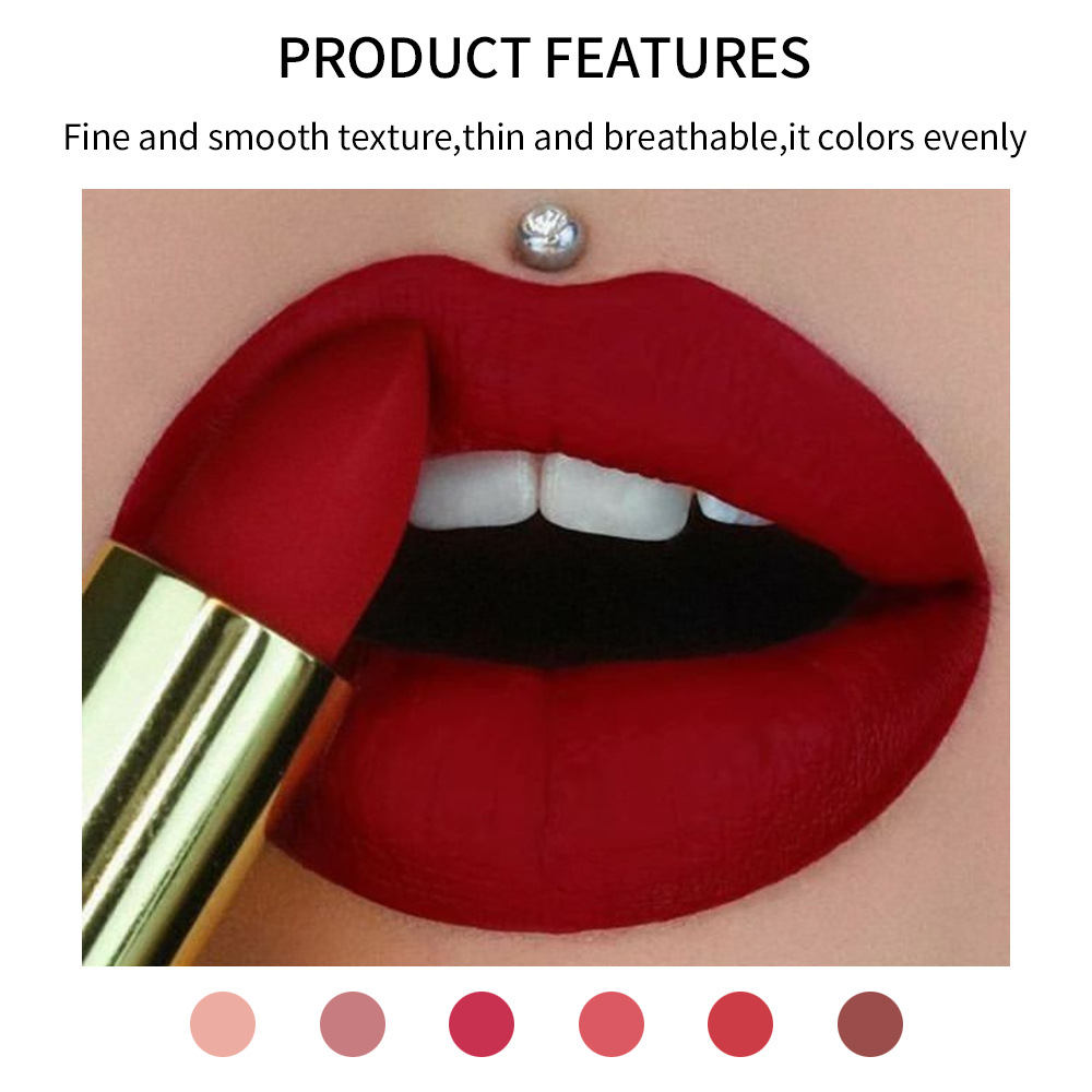 Wholesale of new cross-border makeup products, Christmas beauty lipstick, Halloween long-lasting, non-fading, non-stick cups, matte lipstick Specification drawing