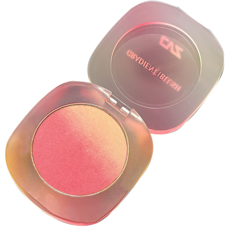 CVZ three-color gradient blush Contouring palette: Dirty tea pink, not prone to flaking, warm blush, natural nude blush Item Picture