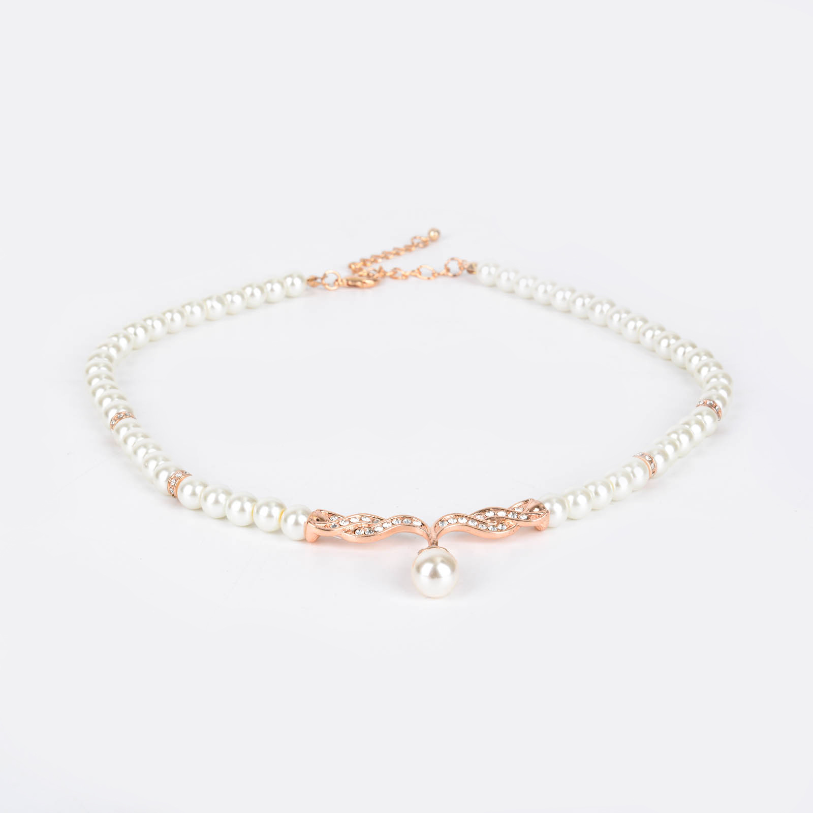 项链/首饰/沙金/法国项链/银饰白底实物图