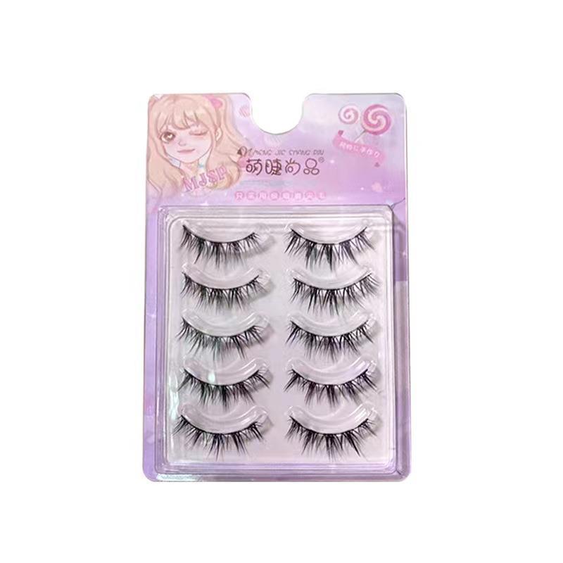Mengjie Shangpin Thai style light European style wheat ear whole one-piece false eyelash, air eyelash black fine line eyelash Item Picture