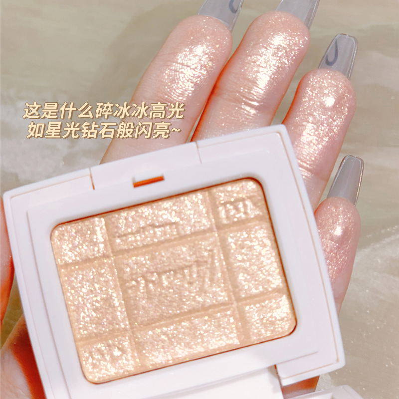 xixi Light and Shadow Miracle High Gloss Powder Plate Pearlescent Sparkling Sparkling Diamond Facial Brightening Three-dimensional Nose Shadow High Gloss Powder details Picture