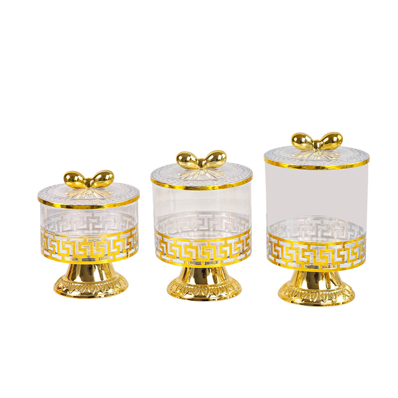 X10-6897-3C plastic European-style can for storing grains and cereals in the kitchen, food-grade transparent can box for snacks, dry goods and tea Application Scenario