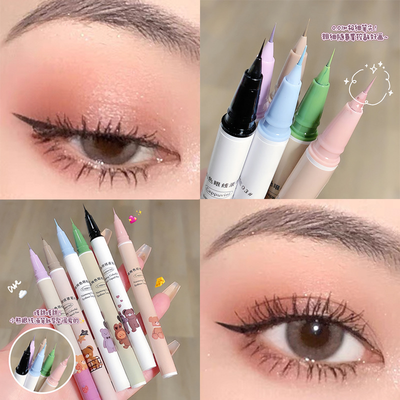 Capo Vini Bear eyeliner Pen dries quickly, lasts long without fading, is waterproof and does not smudge. It is an extremely fine tip colored eyeliner liquid pen Specification drawing