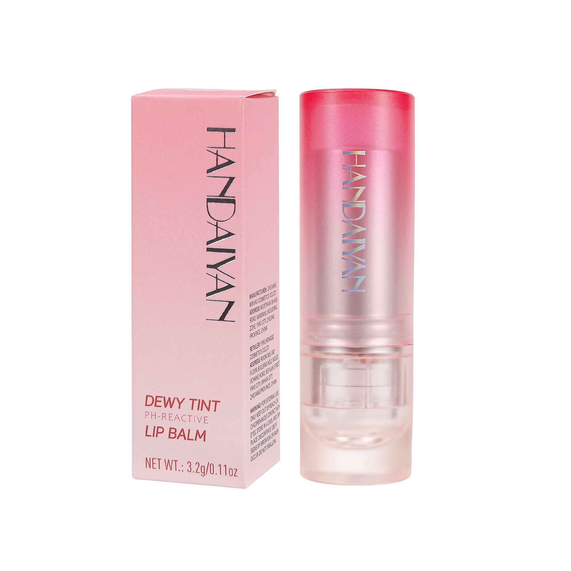Cross-border Thermochromic Lip Balm Moisturizing and Hydrating Long-lasting handaiyan Moisturizing Color-changing Anti-Cracking Thermochromic Lip Balm Item Picture