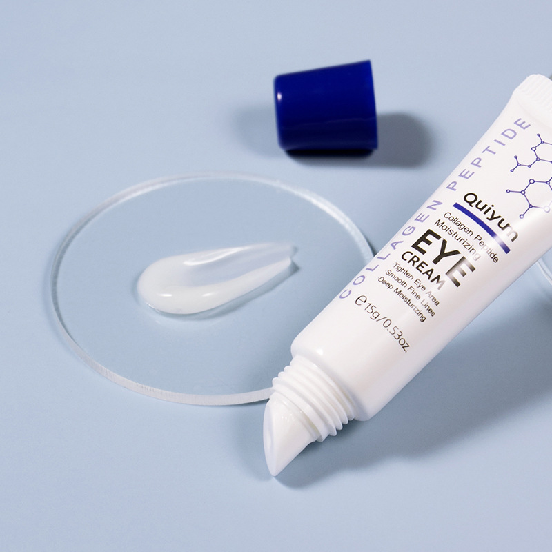 Cross-border QUIYUM Collagen Peptide Moisturizing Eye Cream 15g Hydrating, Moisturizing and brightening skin tone manufacturer's wholesale in stock full figure