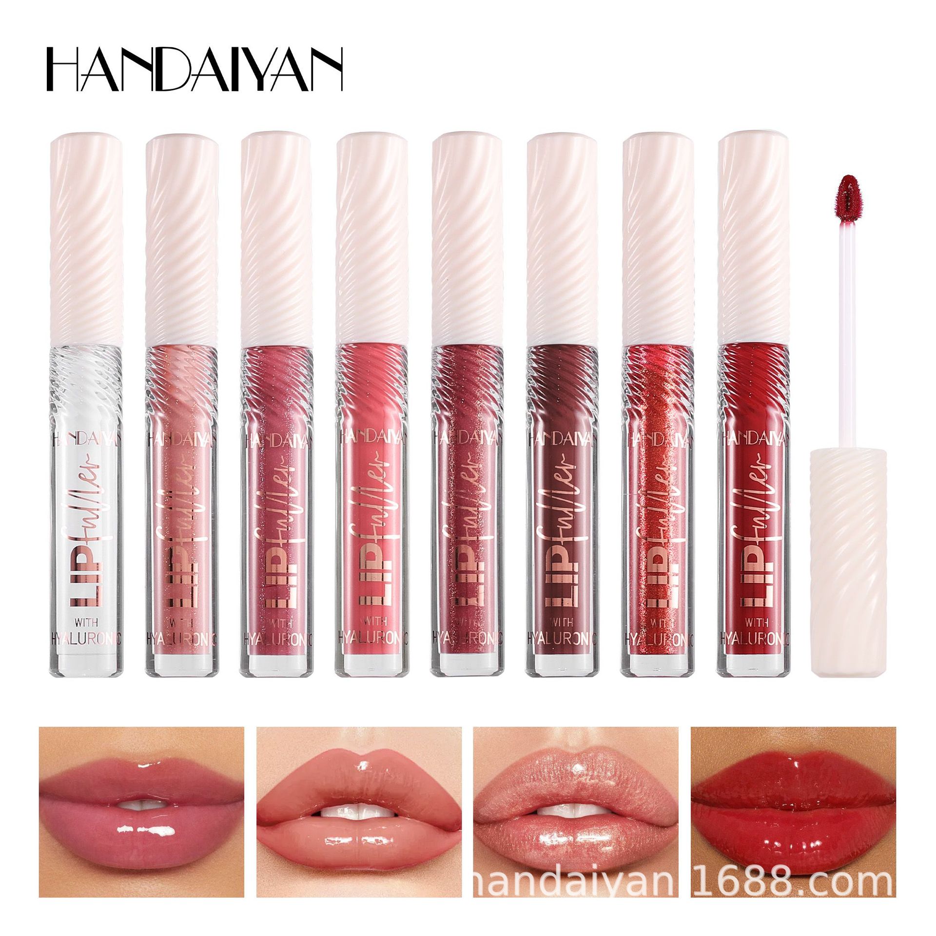 HANDAIYAN wholesale nude hyaluronic acid lip Gloss for long-lasting moisturizing and easy coloring details Picture