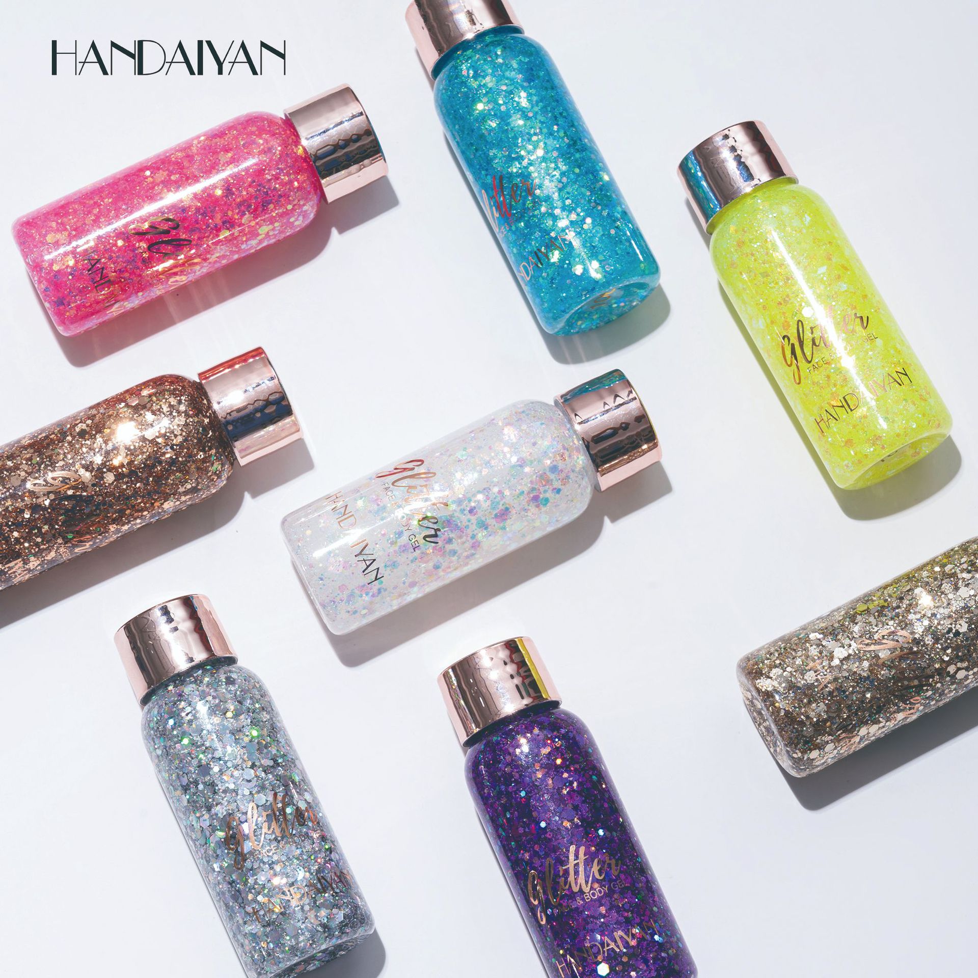 Cross-border Eyeshadow Big Sequin Stage Makeup HANDAIYAN Sequin Gel Facial Body Lotion Multi-purpose Gel Sequin Specification drawing