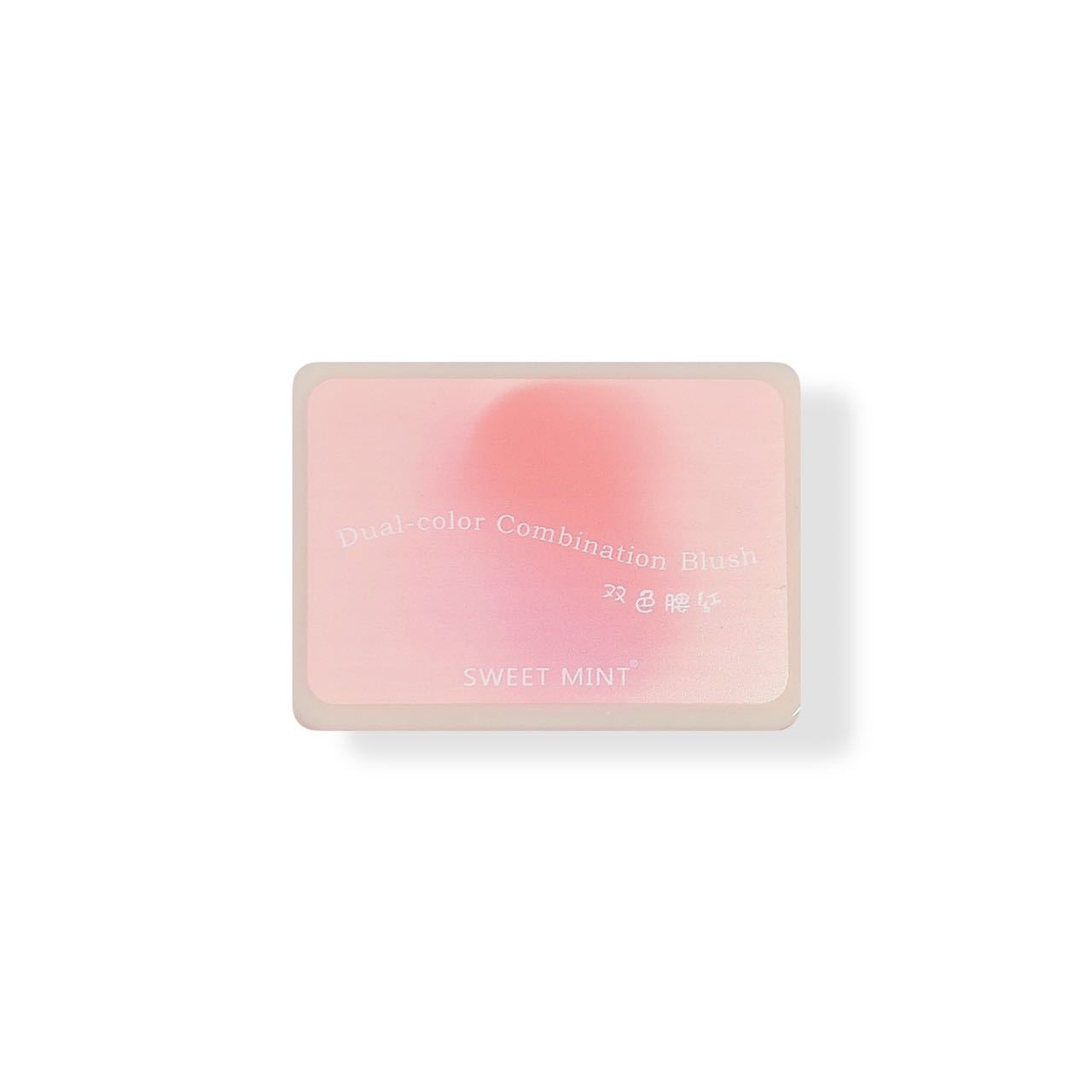 SWEET MINT two-color blush for female beginners, student, affordable, high-end look, contouring, matte, purple and blue cheeks Item Picture