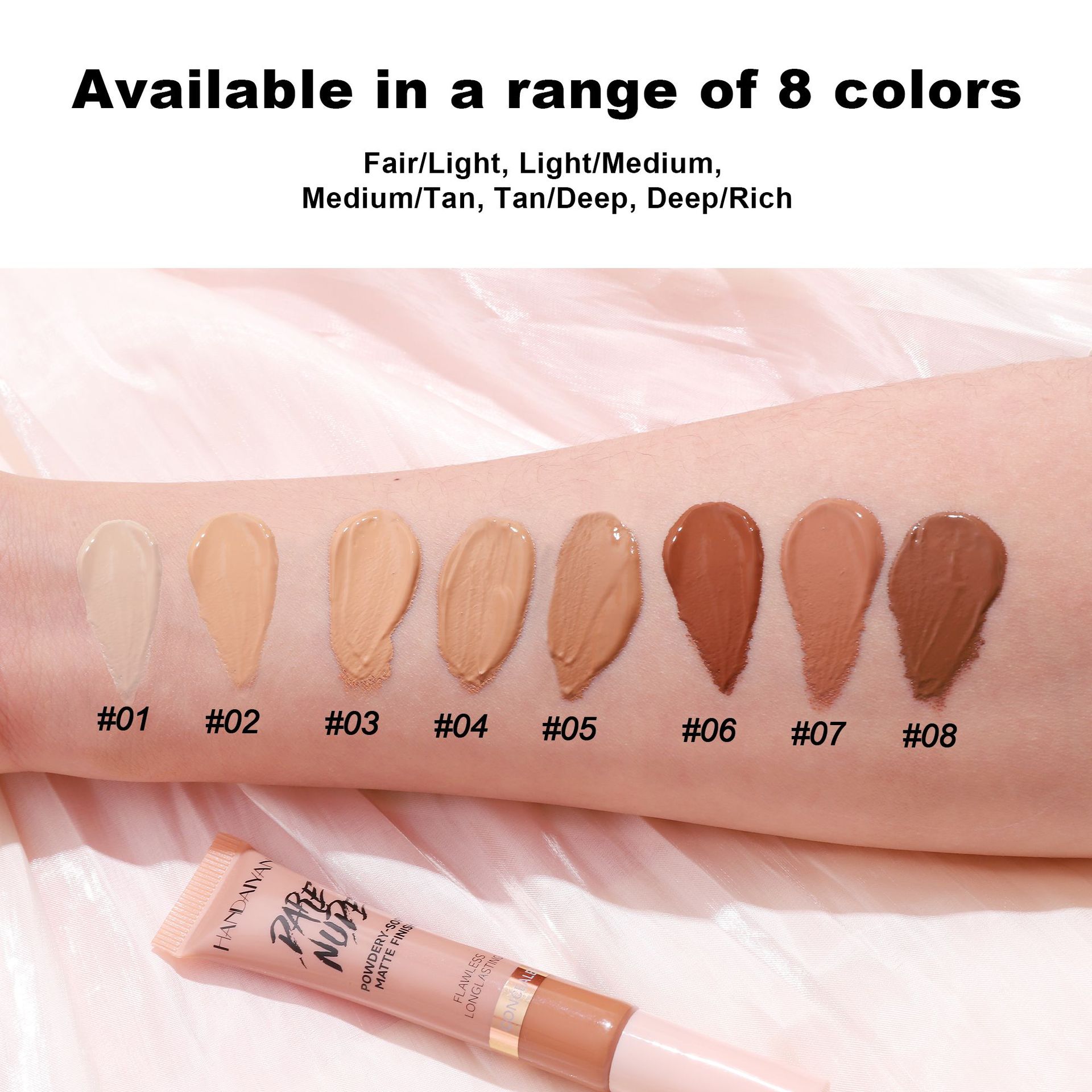 handaiyan's new cross-border tube concealer, a European and American makeup concealer, can cover facial spots Specification drawing