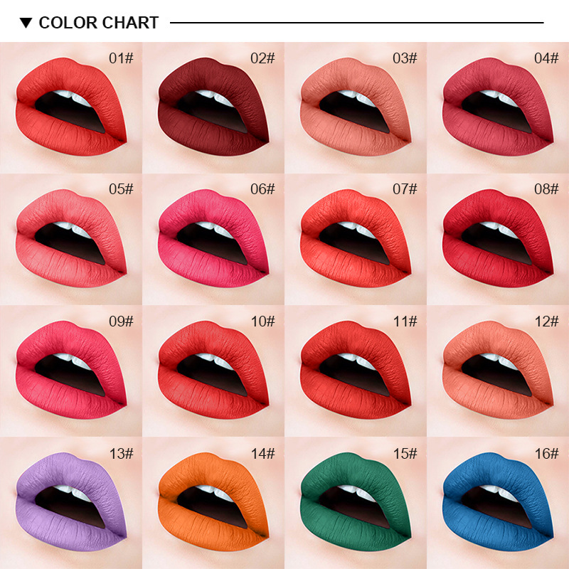 VIBELY Cross-border exclusive export non-stick lipstick cups, matte 29 nude color, earthen color, European and American lipsticks for export details Picture