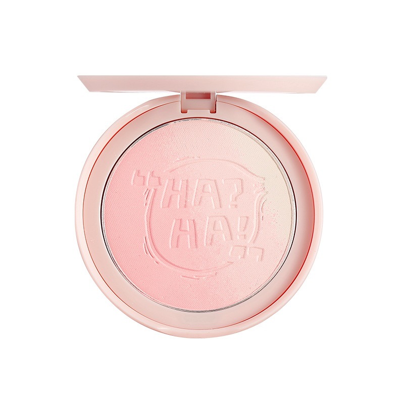xixi's energetic summer gradient blush palette brightens up the natural nude makeup with a slightly tipsy blue and purple blush. Affordable blush for students Item Picture