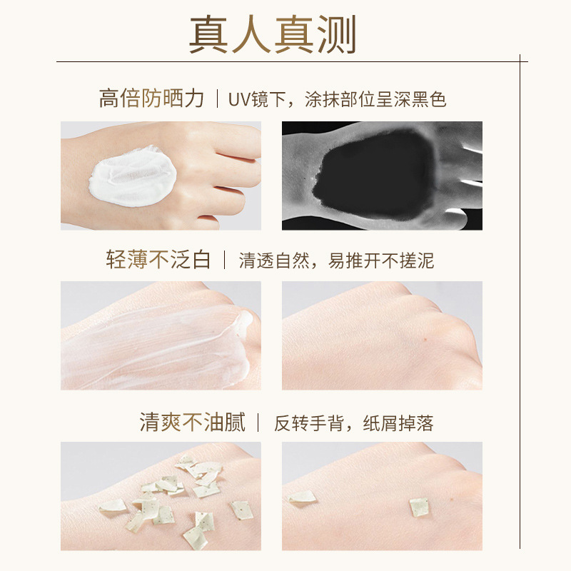 RCA Sunscreen SPF50+PA+++ Sunscreen 2-in-1 UV Protection Facial Sunscreen Lotion Specification drawing