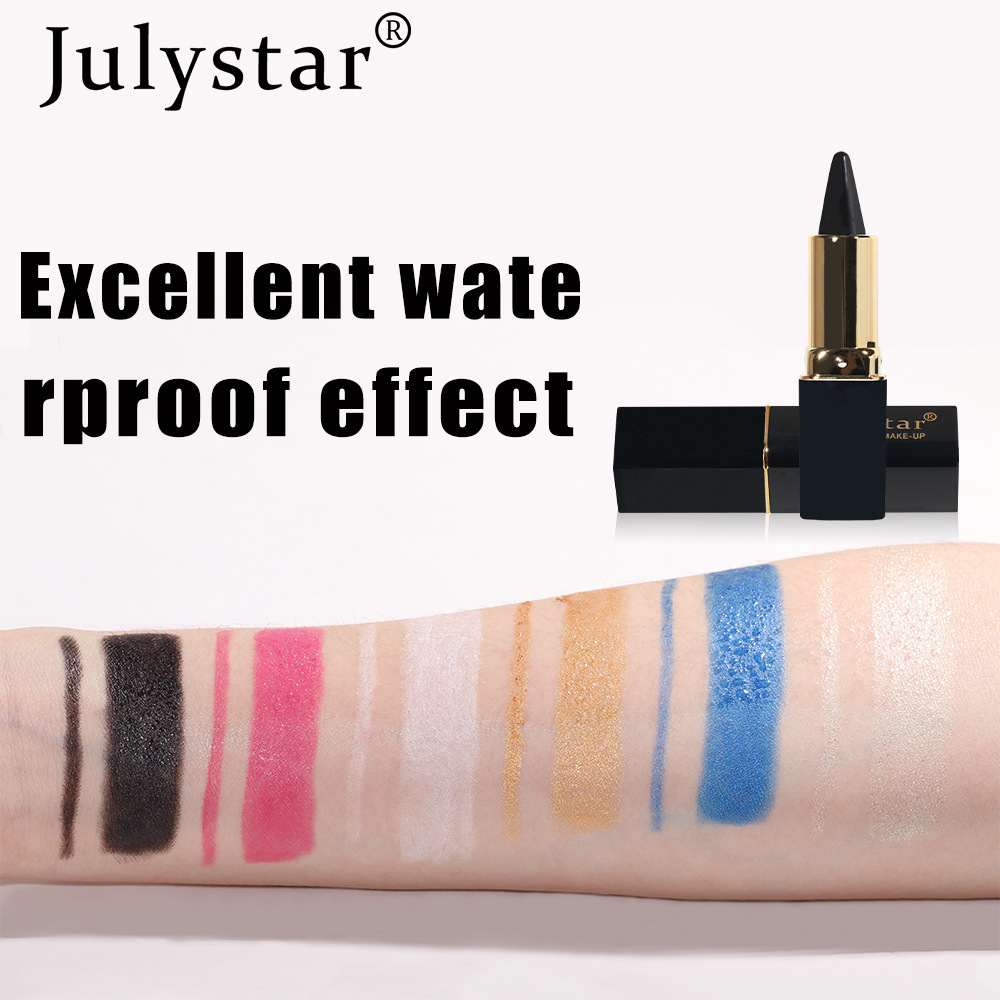Julystar's new rich and colorful natural waterproof eyeliner gel is easy to apply, dries quickly and provides long-lasting moisture Specification drawing