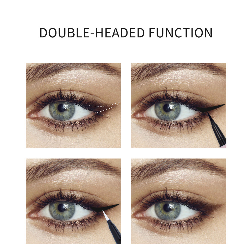 SHCOETY Cross-border Double-headed ultra-fine eyeliner Liquid is smooth, long-lasting, sweat-proof, water-proof, quick-drying and does not smudge eyeliner Specification drawing