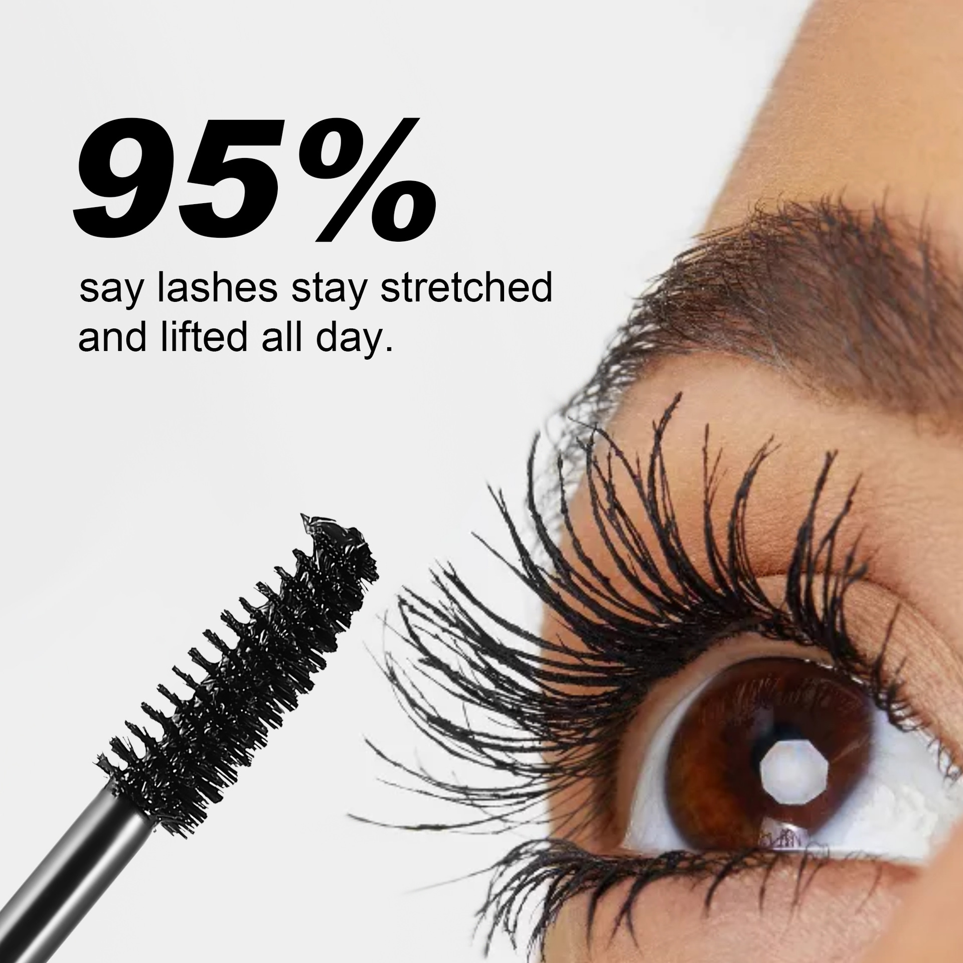 Cross-border mascara is waterproof, non-smudge, long, thick and curling. handaiyan styling mascara details Picture
