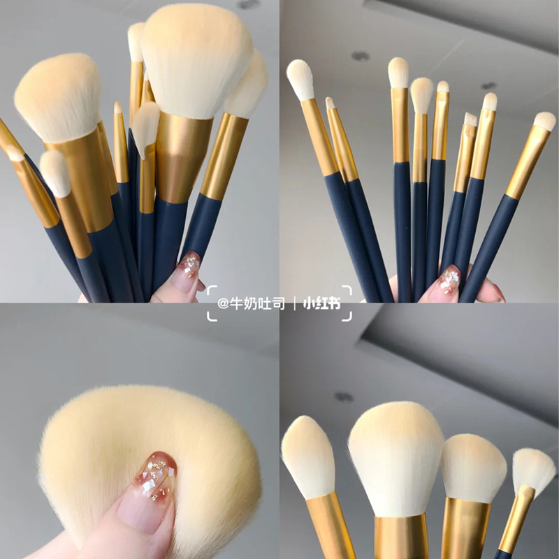 Cross-border Star Movement Makeup Brush Set for beginners, Cangzhou soft bristle concealer brush, eyeshadow brush, contouring brush, high-gloss brush wholesale Specification drawing