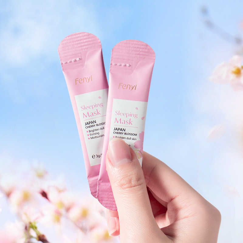 Cross-border FENYI Japanese Cherry Blossom Sleeping Mask 3g skin care products, Shopee AliExpress manufacturer wholesale supply Application Scenario