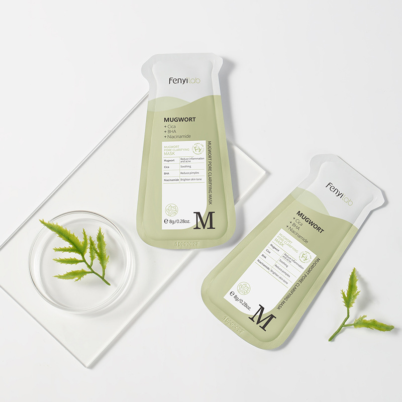 Cross-border FENYI LAB Fenyi Mugwort Mud Mask 8g Facial Cleansing Mask Mud Application Hydrating and Moisturizing Wholesale full figure