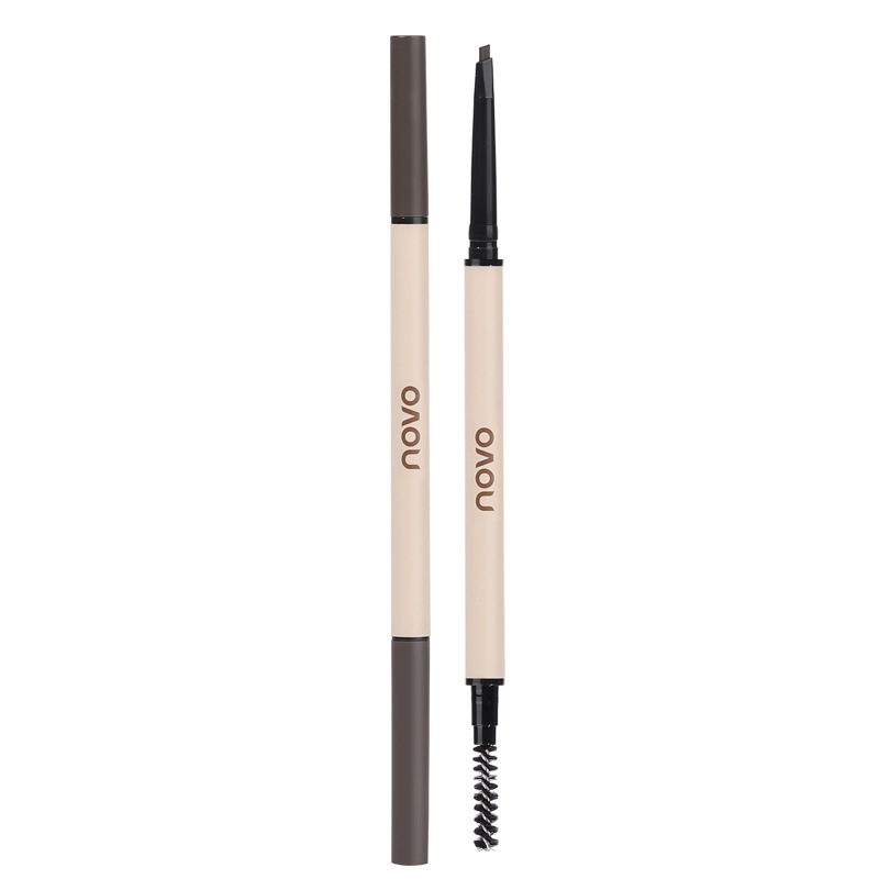 NOVO's ultra-fine misty eyebrow pencil is naturally and clearly distinguishable. It is waterproof, sweat-proof and does not smudge both eyebrows Item Picture